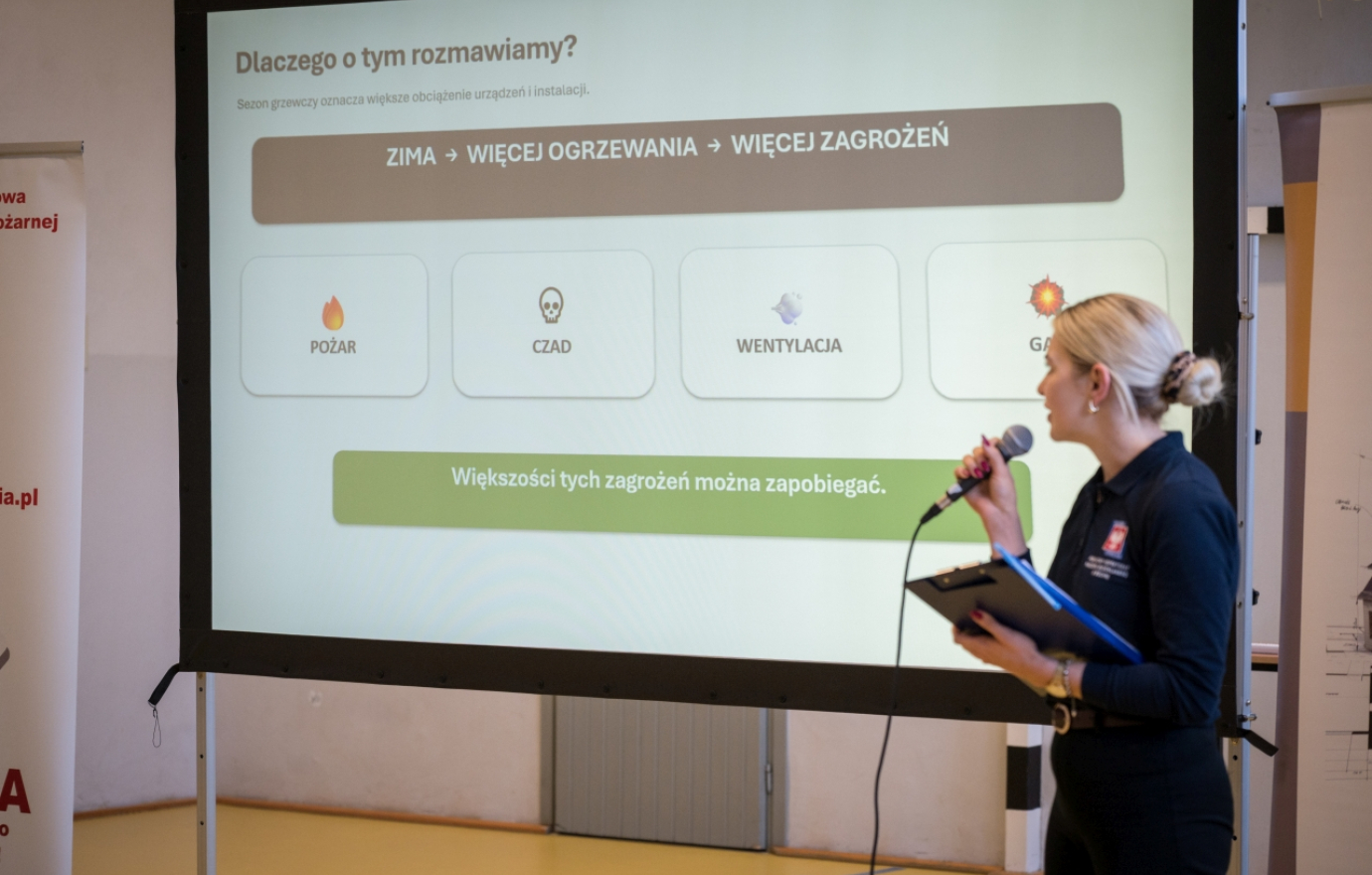Czujka może uratować życie. W ZS nr 2 rozmawiano bezpieczeństwie podczas sezonu grzewczego