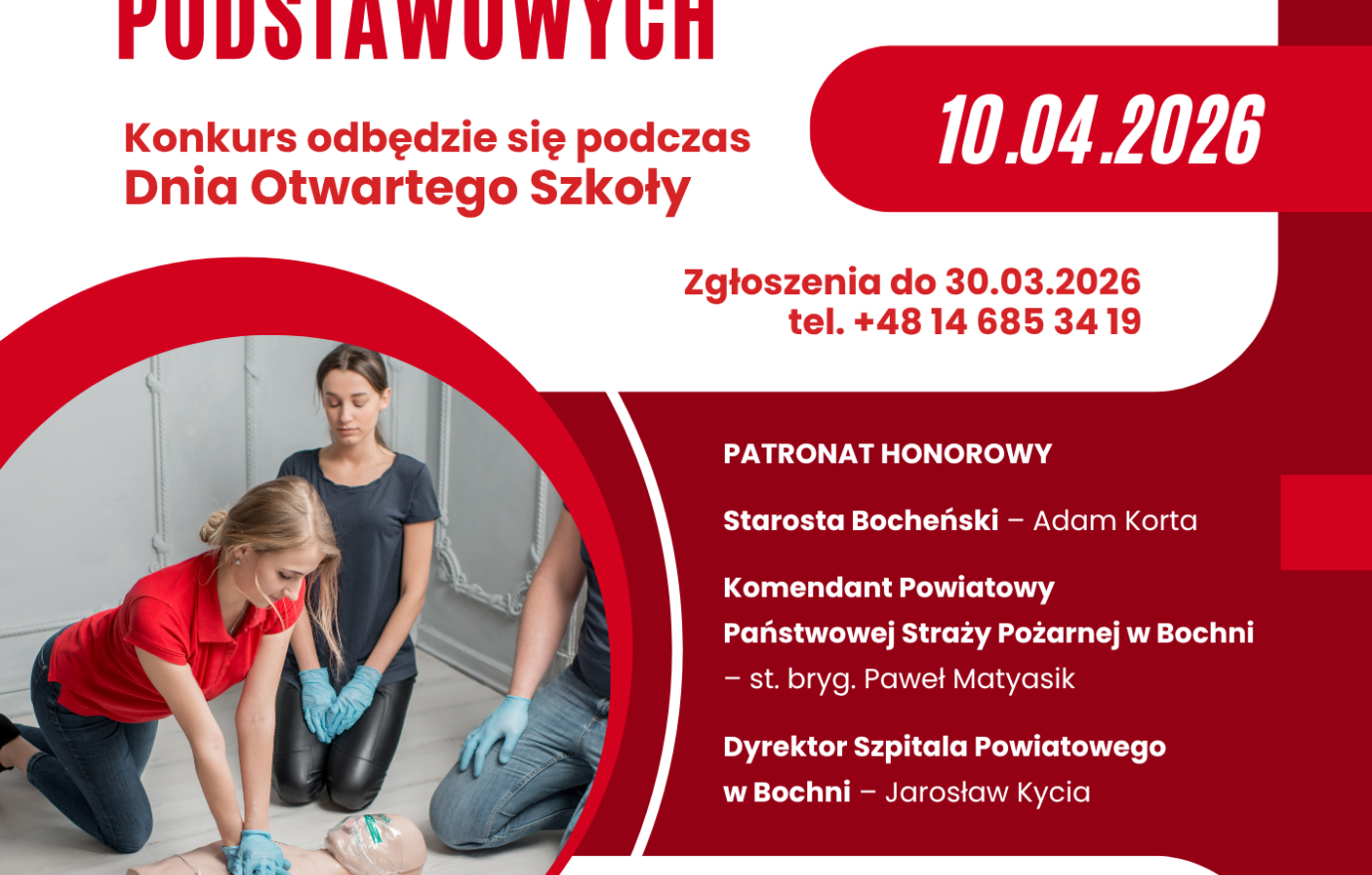 I Powiatowy Konkurs Pierwszej Pomocy dla uczniów szkół podstawowych