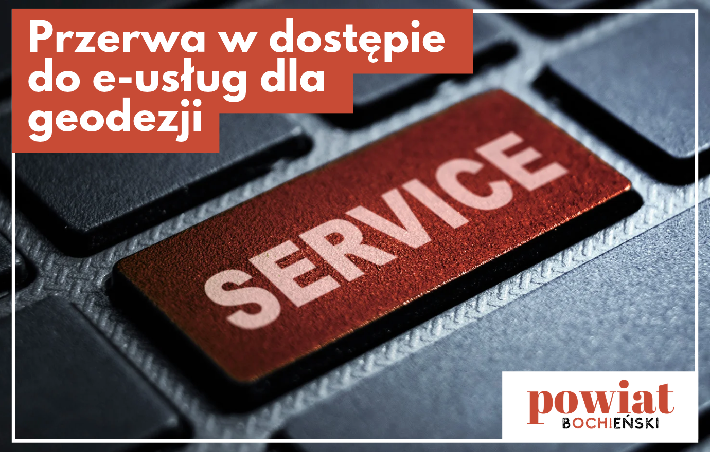 Przerwa w dostępie do e-usług geodezyjnych