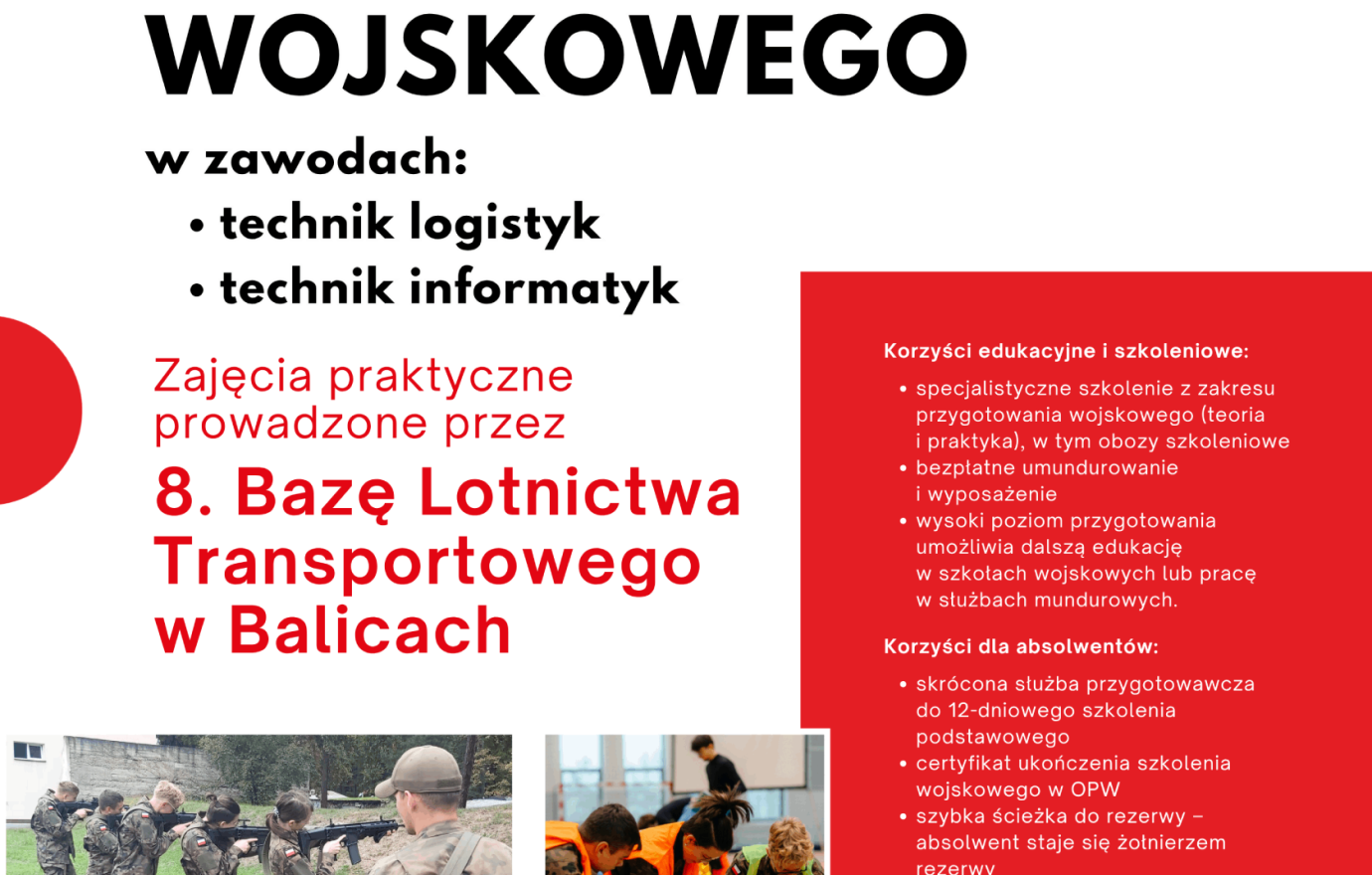 Oddział Przygotowania Wojskowego powstanie w CKZiU w Łapanowie