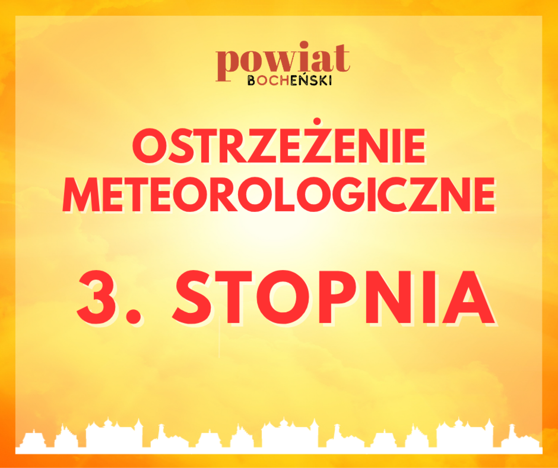 Ostrzeżenie 3. stopnia przed upałami