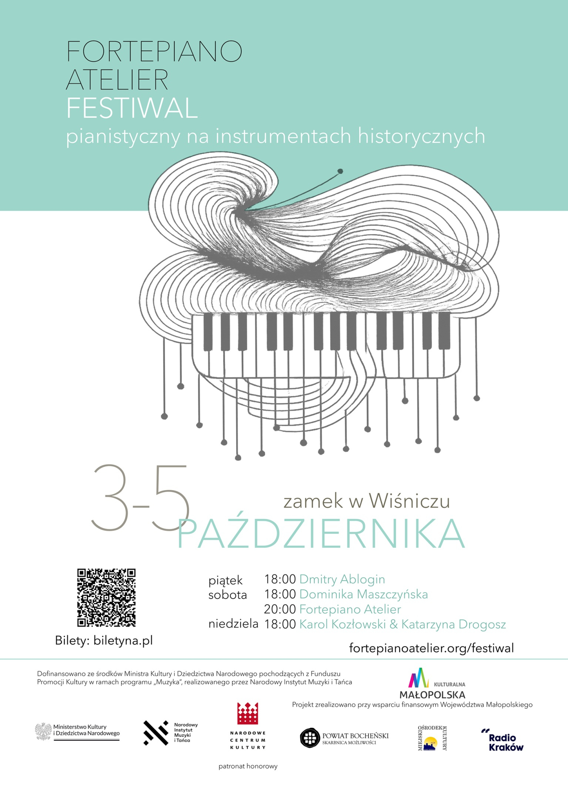 Festiwal pianistyczny na instrumentach historycznych Fortepiano Atelier