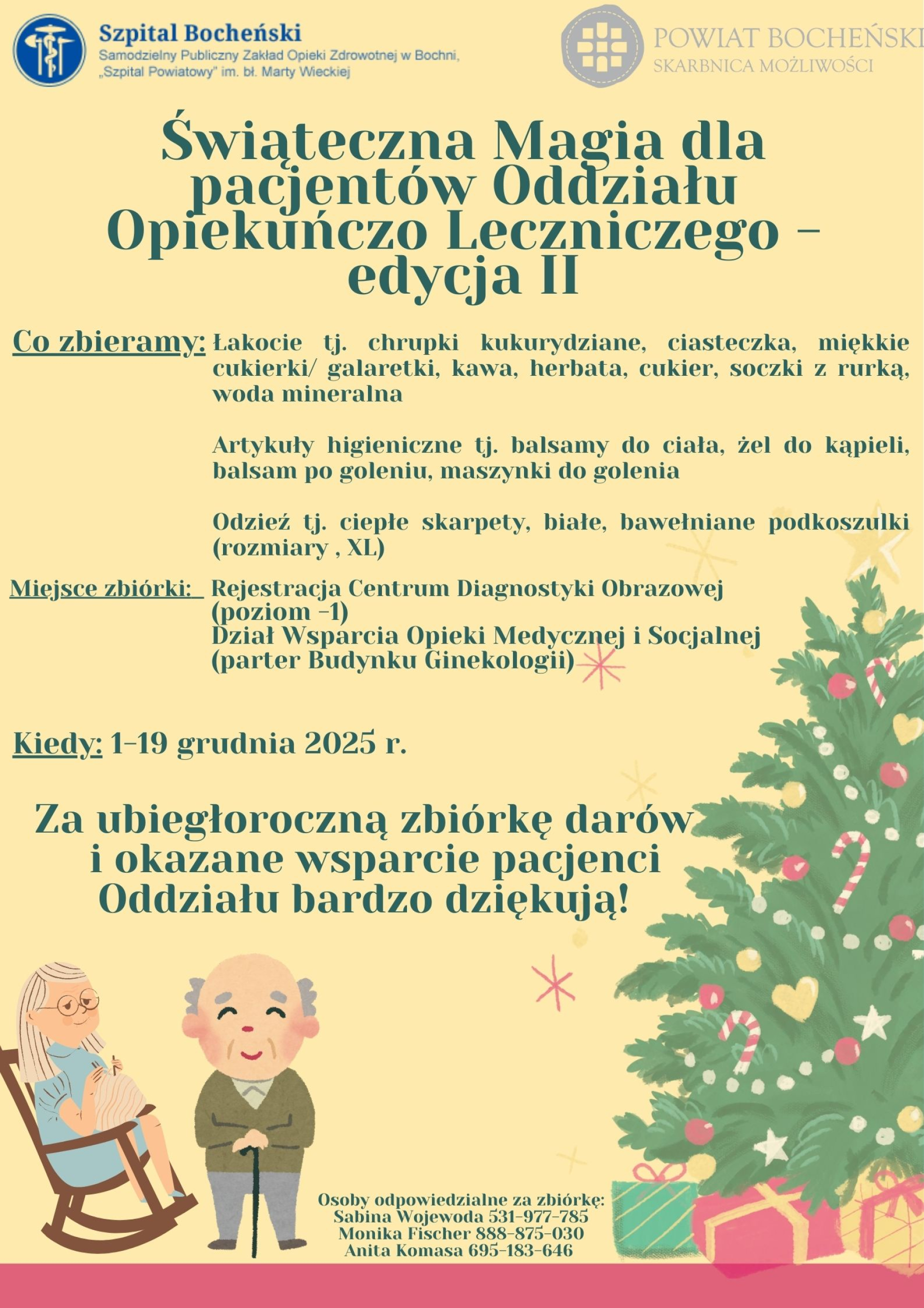 Świąteczna Magia dla Pacjentów Oddziału Opiekuńczo-Leczniczego – edycja II