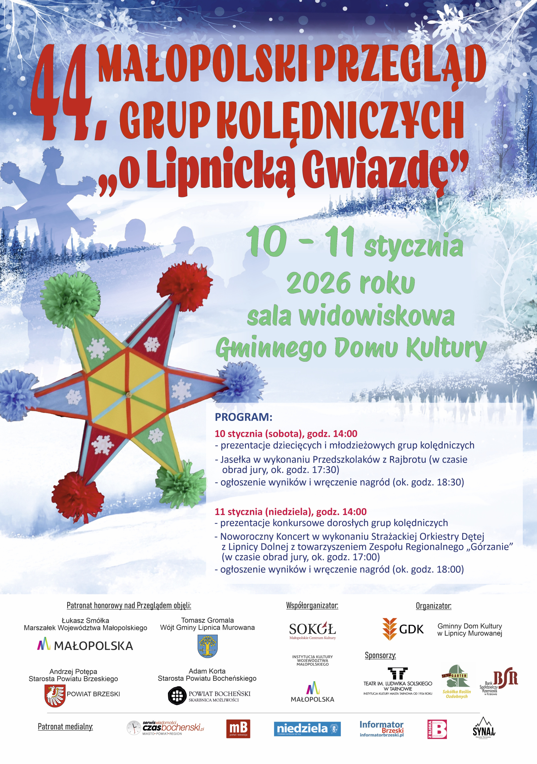 44. Małopolski Przegląd Grup Kolędniczych „O Lipnicką Gwiazdę”