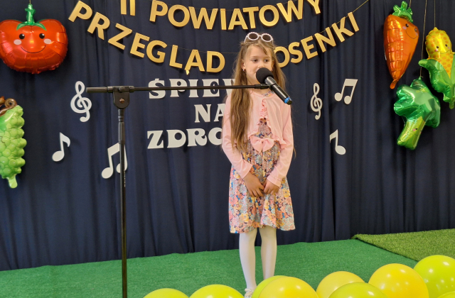 II Powiatowy Przegląd Piosenki Dziecięcej pod hasłem „Śpiewaj na zdrowie”