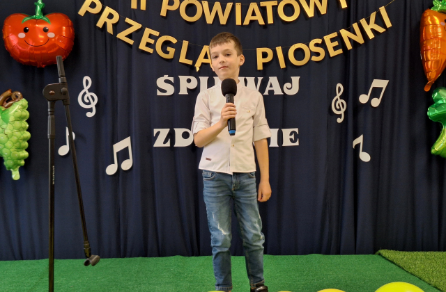 II Powiatowy Przegląd Piosenki Dziecięcej pod hasłem „Śpiewaj na zdrowie”