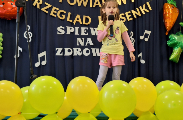 II Powiatowy Przegląd Piosenki Dziecięcej pod hasłem „Śpiewaj na zdrowie”