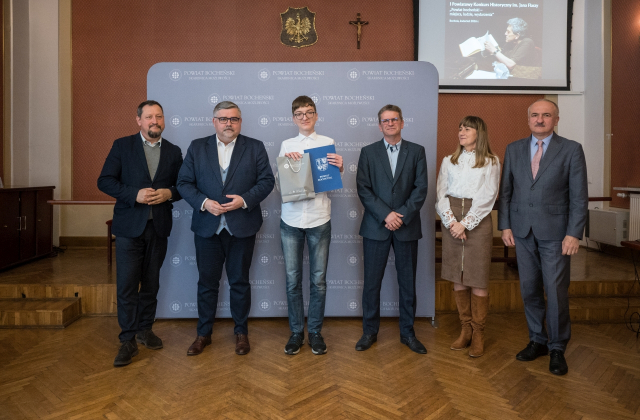 Bartłomiej Węglarz zwycięzcą I Powiatowego Konkursu Historycznego imienia Jan Flasza pt. „Powiat bocheński – miejsca, ludzie, wydarzenia”