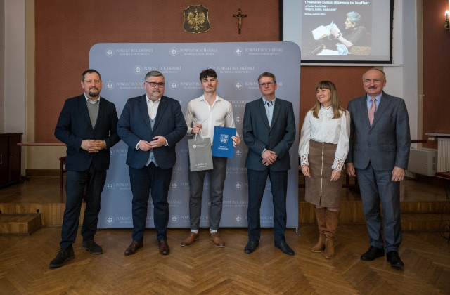 Bartłomiej Węglarz zwycięzcą I Powiatowego Konkursu Historycznego imienia Jan Flasza pt. „Powiat bocheński – miejsca, ludzie, wydarzenia”
