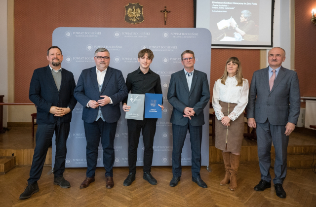 Bartłomiej Węglarz zwycięzcą I Powiatowego Konkursu Historycznego imienia Jan Flasza pt. „Powiat bocheński – miejsca, ludzie, wydarzenia”