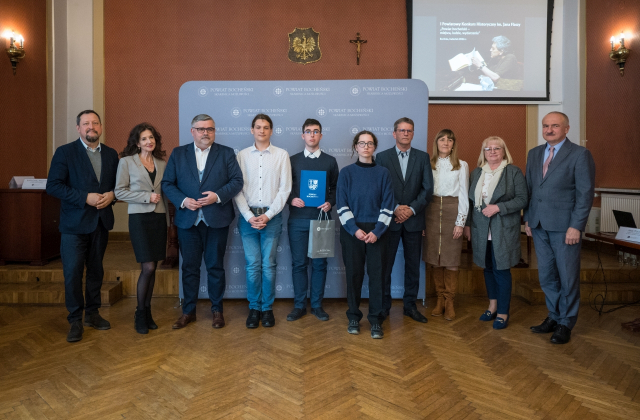 Bartłomiej Węglarz zwycięzcą I Powiatowego Konkursu Historycznego imienia Jan Flasza pt. „Powiat bocheński – miejsca, ludzie, wydarzenia”