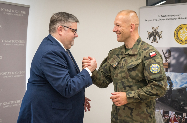 Powiat Bocheński i 21. Batalion Logistyczny podpisali porozumienie o współpracy