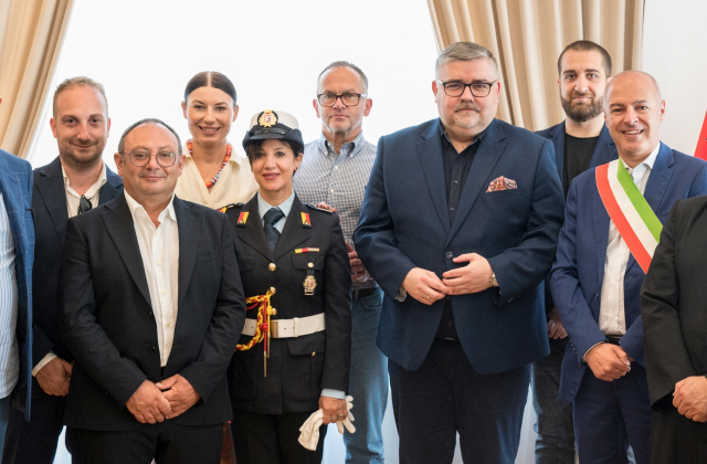 Włoska delegacja z wizytą w Starostwie Powiatowym w Bochni