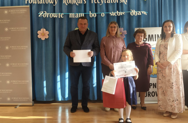 XIV Powiatowy Konkurs Recytatorski dla przedszkolaków w Lipnicy Murowanej