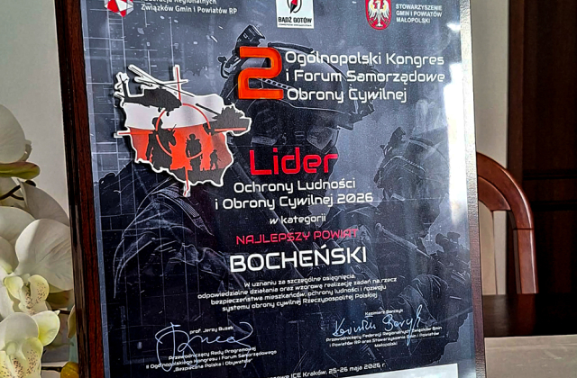 Powiat Bocheński doceniony podczas ogólnopolskiego kongresu bezpieczeństwa