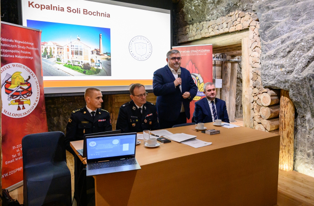 Posiedzenie Zarządu Oddziału Wojewódzkiego ZOSP RP w Kopalni Soli Bochnia