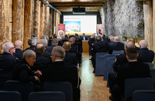 Posiedzenie Zarządu Oddziału Wojewódzkiego ZOSP RP w Kopalni Soli Bochnia