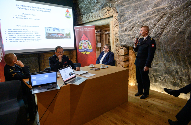 Posiedzenie Zarządu Oddziału Wojewódzkiego ZOSP RP w Kopalni Soli Bochnia