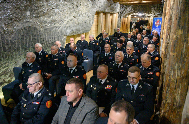 Posiedzenie Zarządu Oddziału Wojewódzkiego ZOSP RP w Kopalni Soli Bochnia