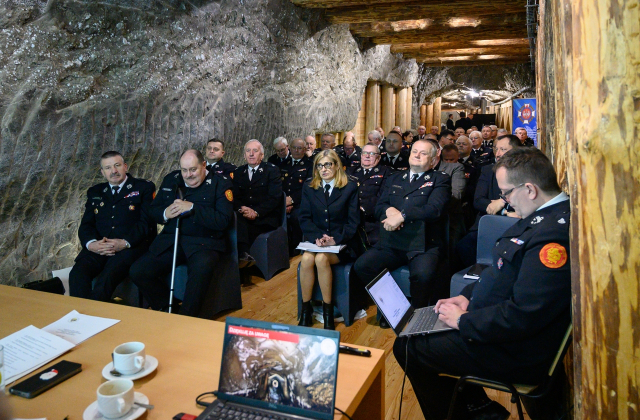 Posiedzenie Zarządu Oddziału Wojewódzkiego ZOSP RP w Kopalni Soli Bochnia