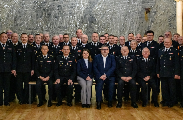 Posiedzenie Zarządu Oddziału Wojewódzkiego ZOSP RP w Kopalni Soli Bochnia