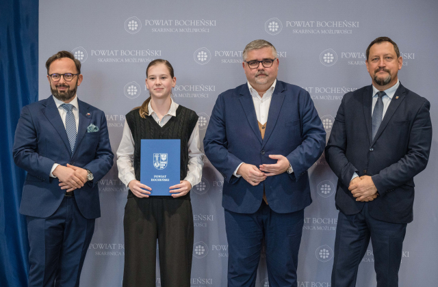 Starosta Bocheński nagrodził uczniów i nauczycieli