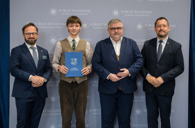 Starosta Bocheński nagrodził uczniów i nauczycieli