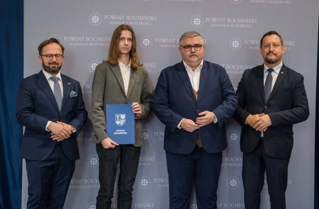 Starosta Bocheński nagrodził uczniów i nauczycieli