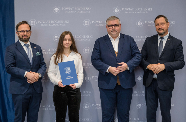 Starosta Bocheński nagrodził uczniów i nauczycieli