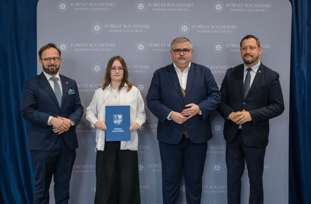 Starosta Bocheński nagrodził uczniów i nauczycieli