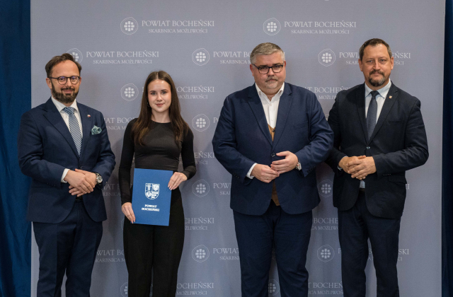 Starosta Bocheński nagrodził uczniów i nauczycieli