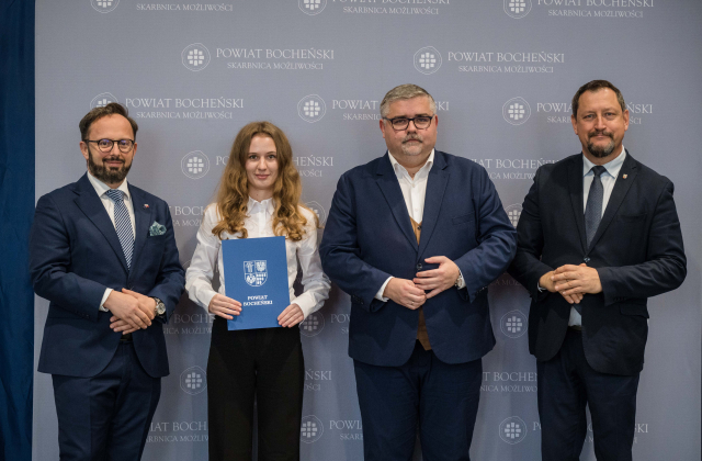Starosta Bocheński nagrodził uczniów i nauczycieli
