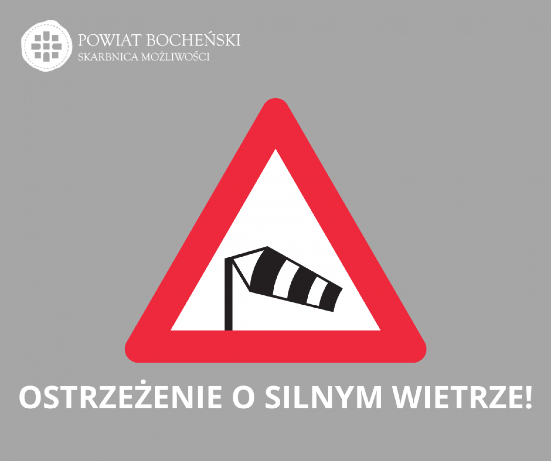 Ostrzeżenie o silnym wietrze