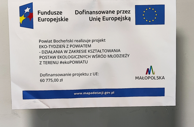 EKO-TYDZIEŃ z powiatem - działania w zakresie kształtowania postaw ekologicznych wśród młodzieży z terenu #ekopowiatu