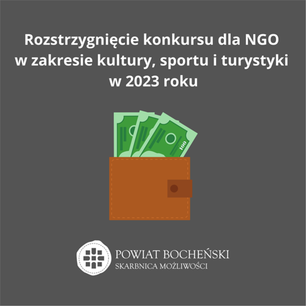 Rozstrzygnięcie konkursu dla NGO w zakresie kultury, sportu i turystyki
