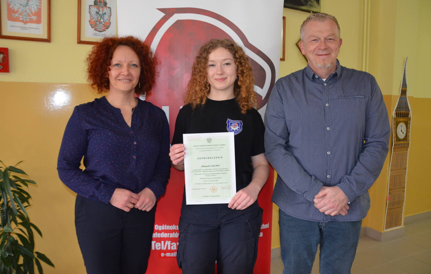 Wielki sukces uczennicy  II LO – Aleksandra Pilch laureatką ogólnopolskiej olimpiady