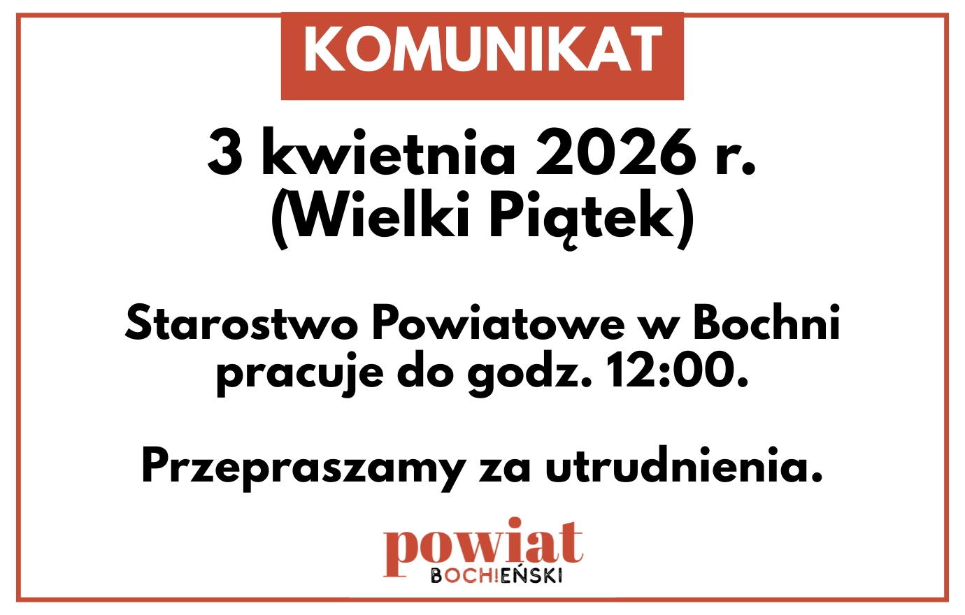 Godziny pracy urzędu