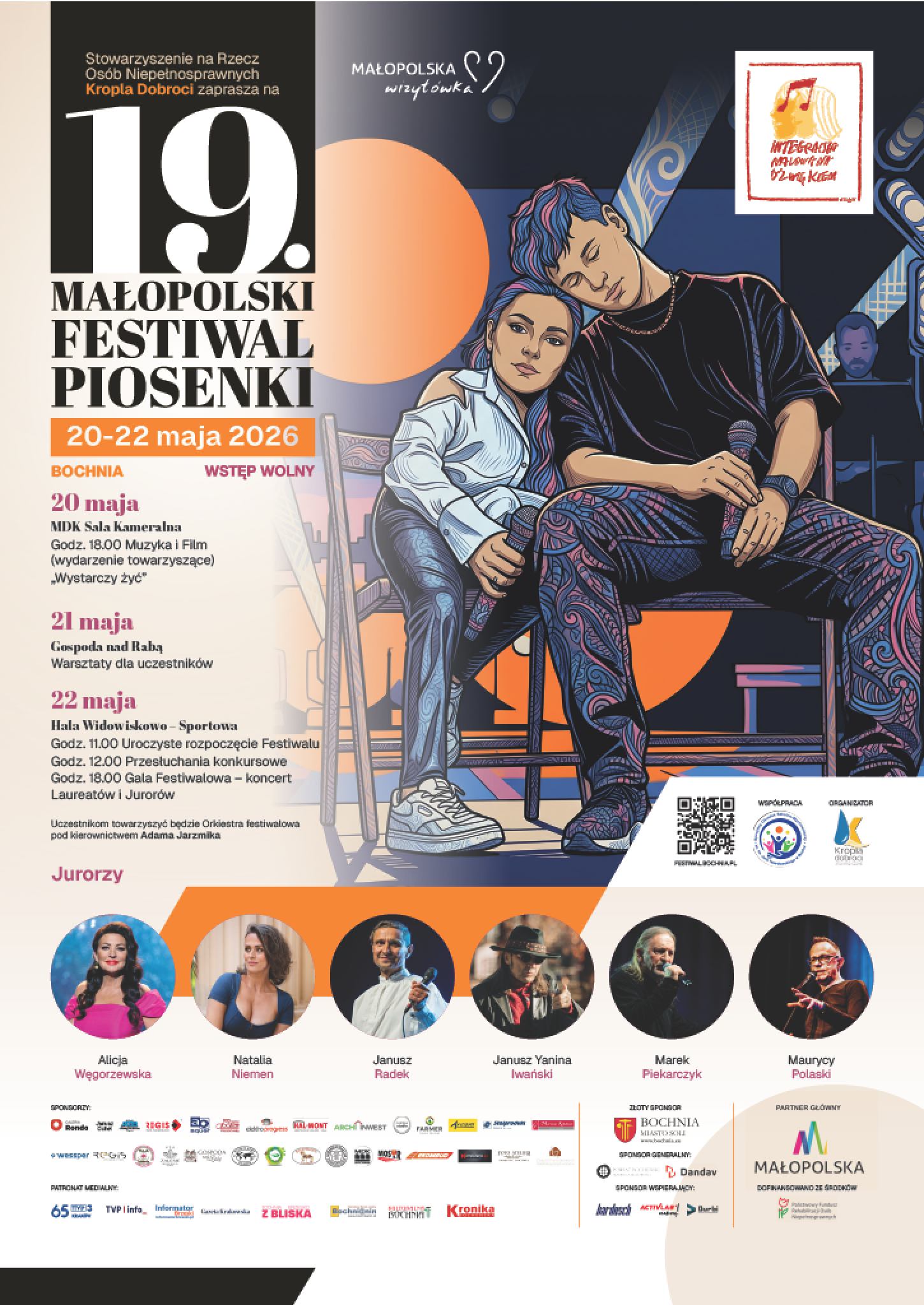 19. edycja Małopolskiego Festiwalu Piosenki „Integracja malowana dźwiękiem”
