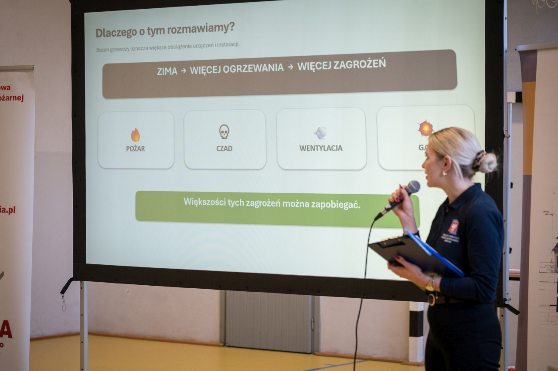 Czujka może uratować życie. W ZS nr 2 rozmawiano bezpieczeństwie podczas sezonu grzewczego