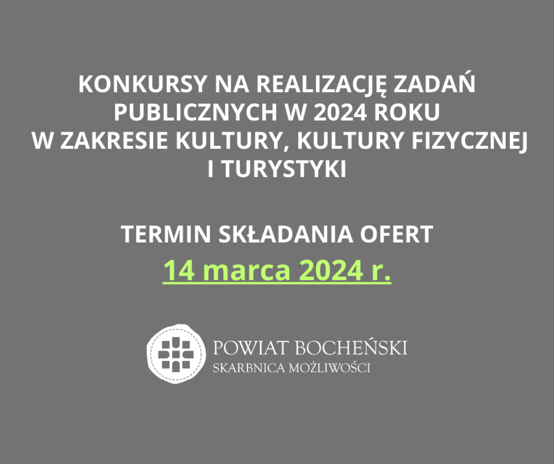 Powiat ogłosił konkurs dla NGO