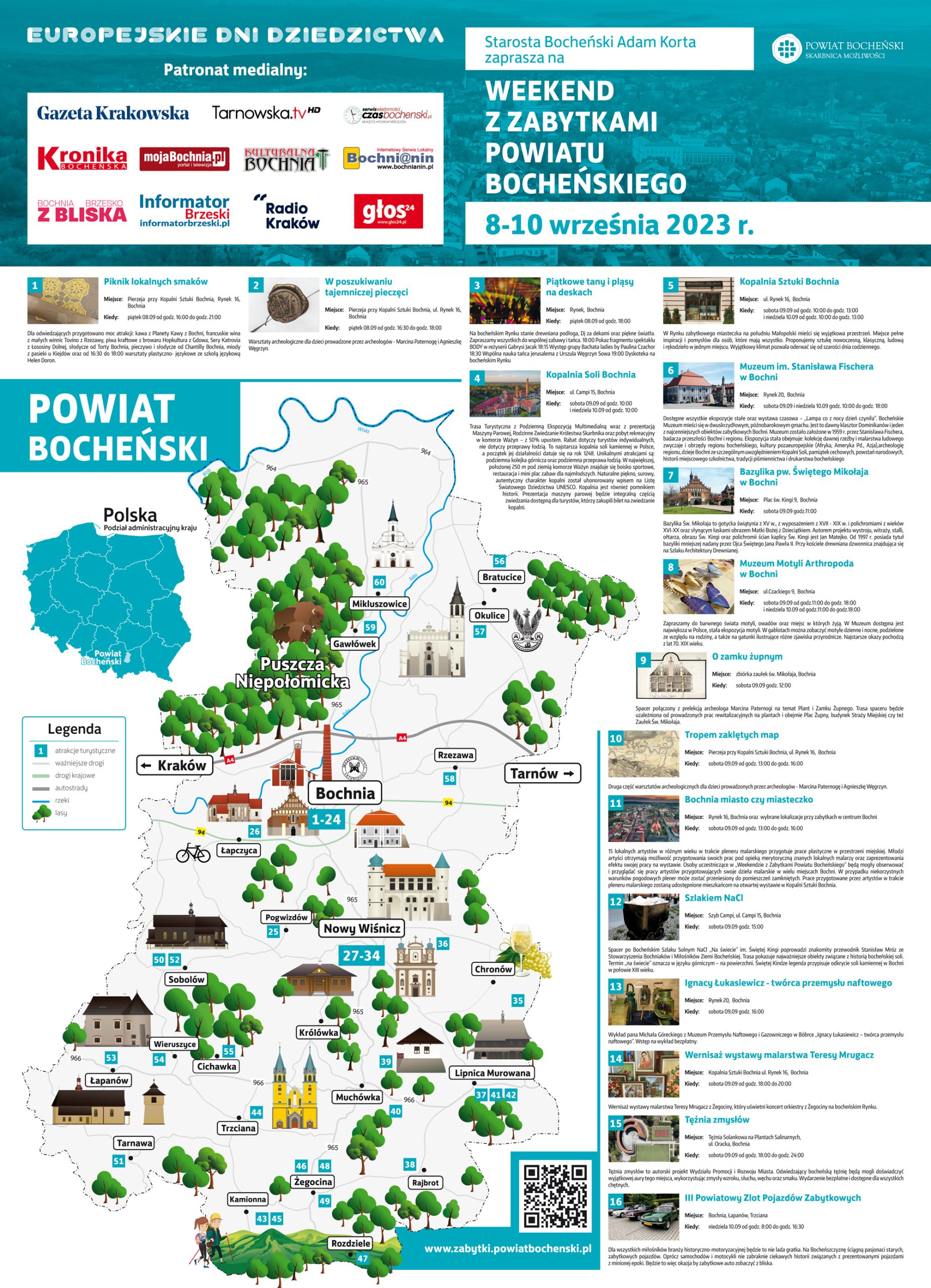 Mapa weekend z zabytkami