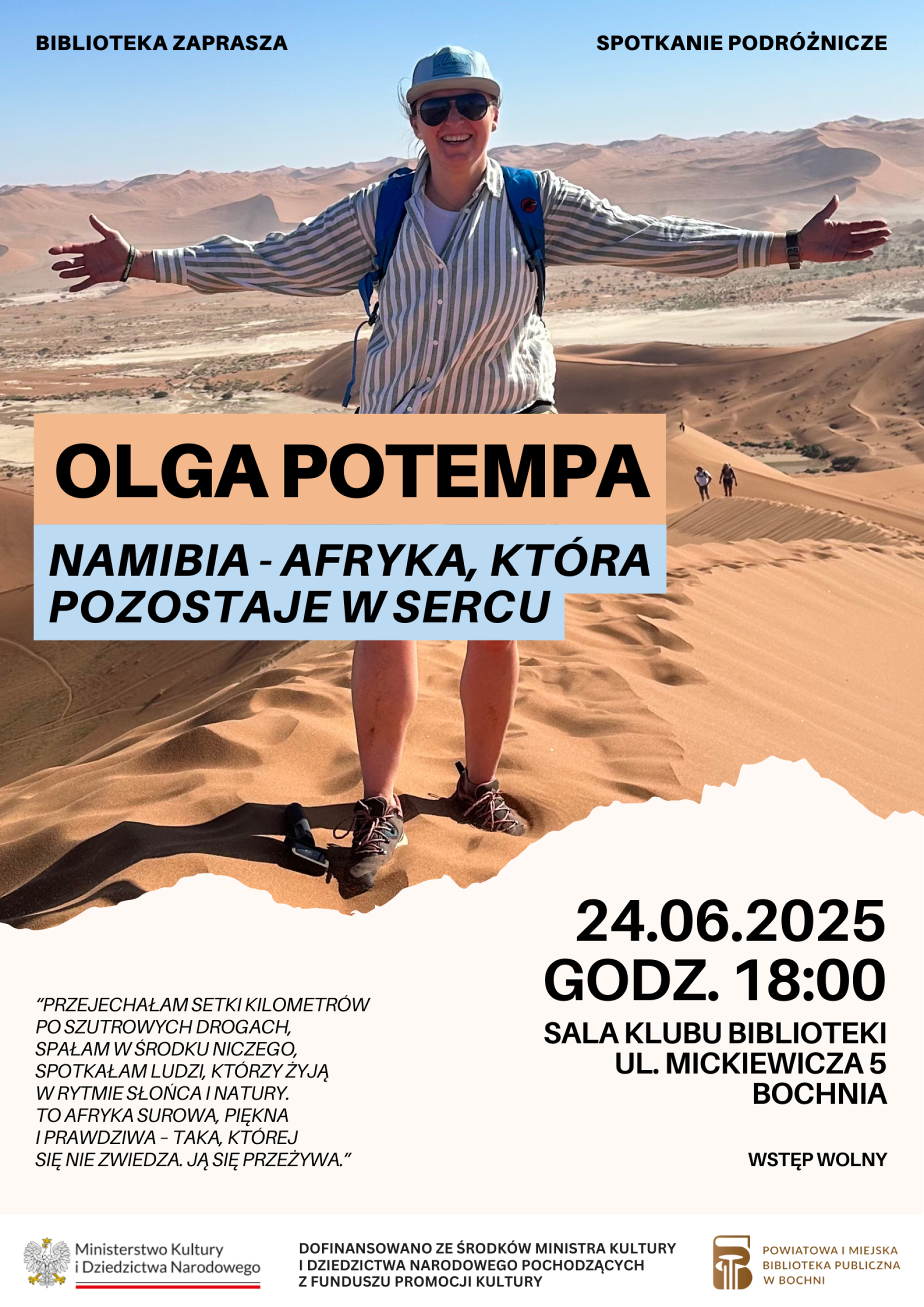 Olga Potempa -  „Namibia – Afryka, która zostaje w sercu”