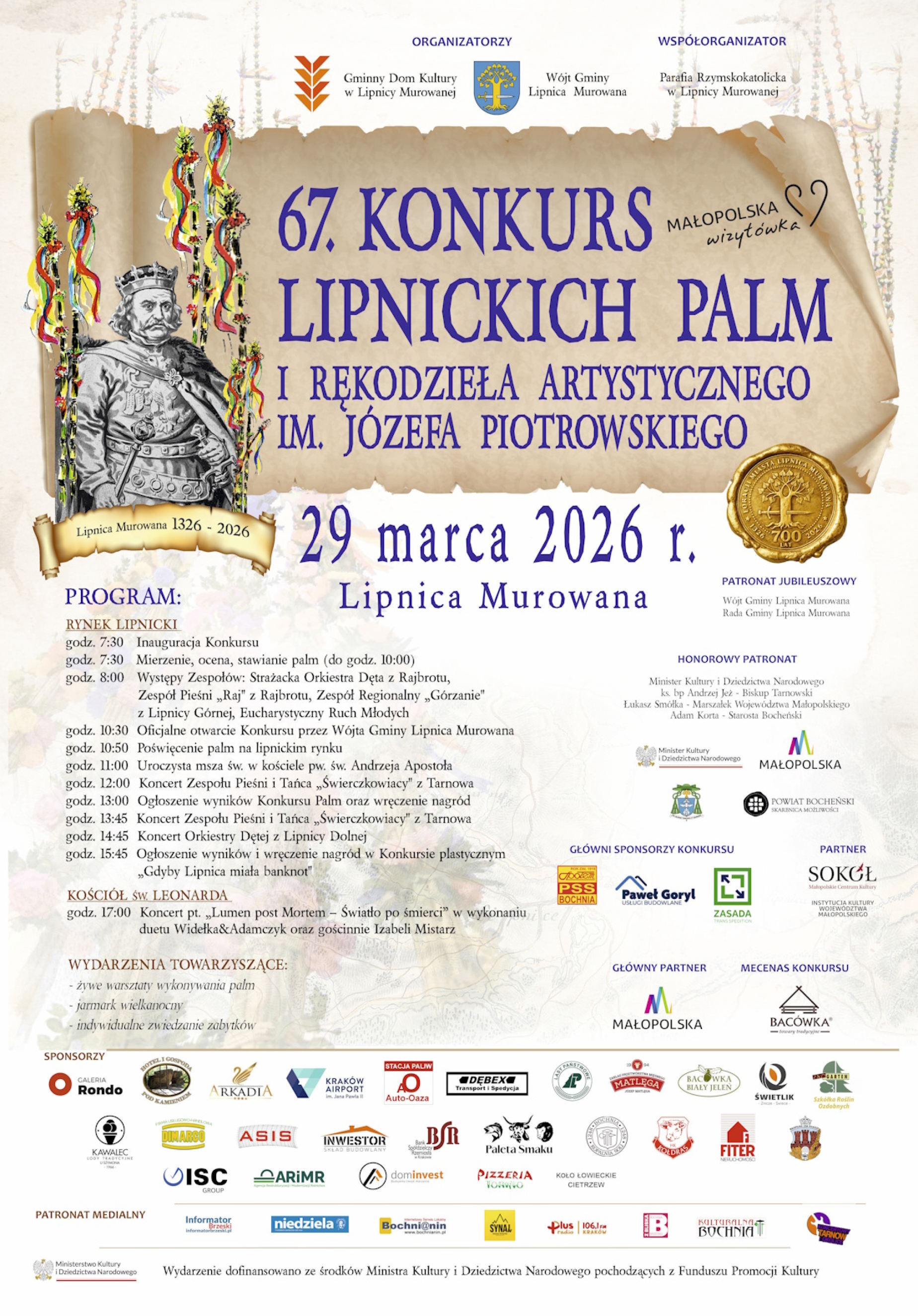 67.Konkurs Lipnickich Palm i Rękodzieła Artystycznego 