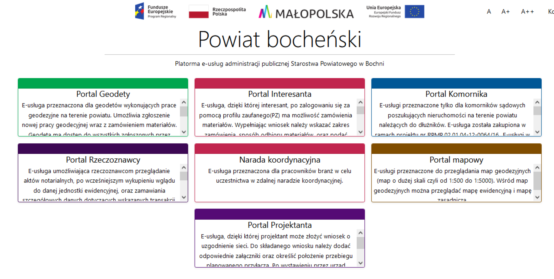 E-usługi geodezyjne w bocheńskim starostwie