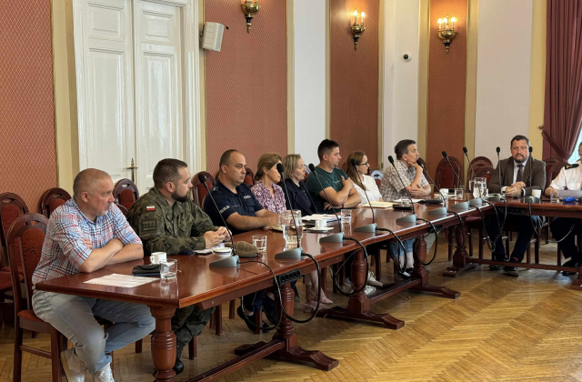 posiedzenie Powiatowego Zespołu Zarządzania Kryzysowego