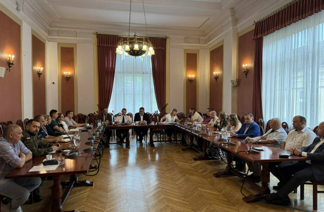 posiedzenie Powiatowego Zespołu Zarządzania Kryzysowego