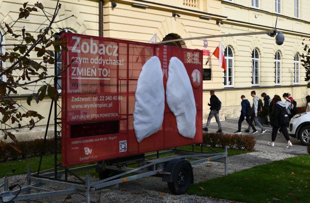 Mobilne Płuca przez I LO w Bochni