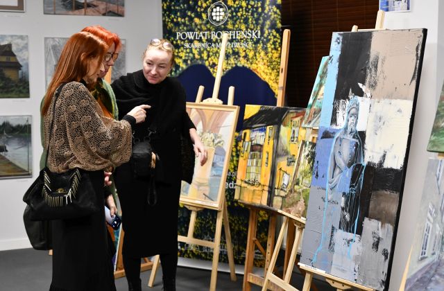 Finisaż wystawy prac powstałych podczas pleneru malarskiego