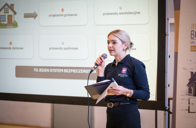Czujka może uratować życie. W ZS nr 2 rozmawiano bezpieczeństwie podczas sezonu grzewczego