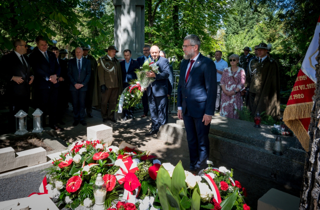 Miejsce pochówku gen. bryg. Jerzego Dobrodzickiego z tytułem Grobu Weterana Walk o Wolność i Niepodległość Polski